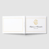 EDITABLE COLORS CS Monogram SC Monogram Guest Book Gästebuch (Voll)