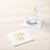 EDITABLE COLORS JJ Monogram JJ Logo Untersetzer (Vor Ort)