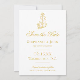 EDITABLE COLORS SJ Monogram JS Monogram Einladung