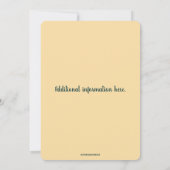 Editable Colourful Flowers and Leaves Frame Einladung (Rückseite)