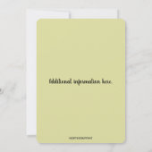 Editable Colourful Leaves Invitation Einladung (Rückseite)