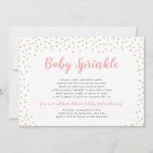 Editable Confetti Color Baby Sprinkle Einladung (Vorderseite)