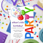 Editable Confetti Geburtstagsparty Einladung<br><div class="desc">Feiern Sie Ihren Geburtstag stilvoll mit unserer bearbeitbaren Konfetti Geburtstagsfeier-Einladung! Diese schöne Einladung ist perfekt für jedes Alter und jedes Thema. Editieren Sie den Text einfach mit Ihren Party-Details und drucken Sie ihn auf Zuhause oder bei einem beruflichen Druckservice. Diese Einladung enthält ein festliches Konfetti-Design, das Ihre Gäste begeistert, mit...</div>