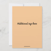 Editable Couple Honeymoon Dusche Einladung (Rückseite)