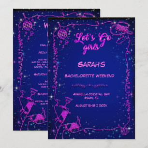 Editable Cowgirl Junggeselinnen-Abschied Einladung