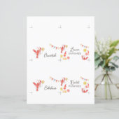 Editable Crawfish Food Tent Cards (Stehend Vorderseite)