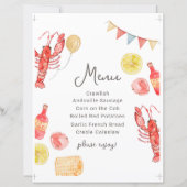 Editable Crawfish Menu Sign (Vorderseite)