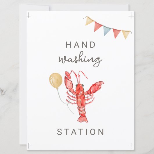 Editable Crawfish Party Sign (Vorderseite)