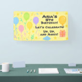 Editable Crayon Style - Balloon Bash Birthday Banner (Messe)
