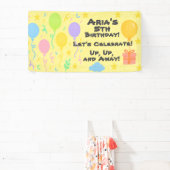 Editable Crayon Style - Balloon Bash Birthday Banner (InSitu)