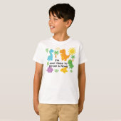 Editable Crayon Style – Dinosaur Roarsome Kids T-Shirt (Vorne ganz)