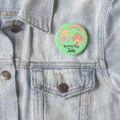 Editable Crayon Style – Fairy Mushroom Birthday Button (Beispiel)