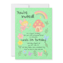 Editable Crayon Style - Fairy Mushroom Forest