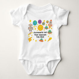 Editable Crayon Style – Trip-Around-the-Sun Baby Strampler
