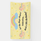 Editable Crayon Style - Unicorn Dream Sparkle Banner (Vertikal)