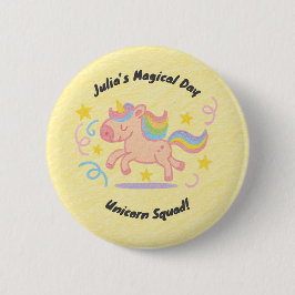 Editable Crayon Style – Unicorn Dream Sparkle Button