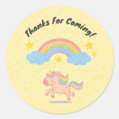 Editable Crayon Style – Unicorn Dream Sparkle Runder Aufkleber (Vorderseite)