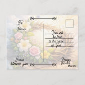 Editable Crown of Thorns Easter Postcard Postkarte (Rückseite)