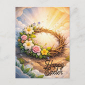 Editable Crown of Thorns Easter Postcard Postkarte (Vorderseite)