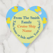 Editable Cruise Duck Geschenkanhänger (Rückseite)