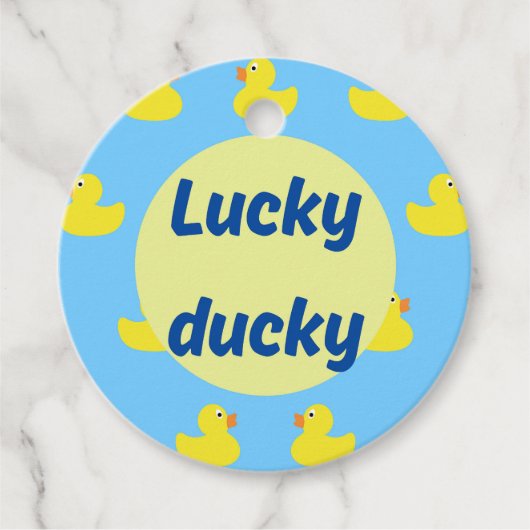 Editable Cruise Duck Geschenkanhänger (Vorderseite)