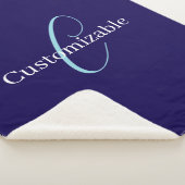 Editable Cursive Script Monogram Purplish Blue Sherpadecke (3/4)