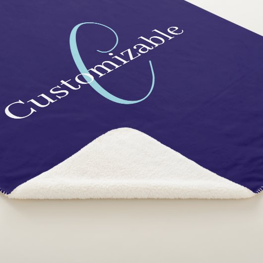 Editable Cursive Script Monogram Purplish Blue Sherpadecke (3/4)