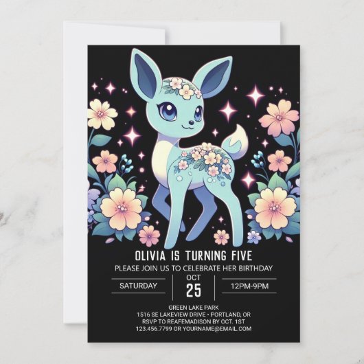 Editable Custom Deh Digital Geburtstag Einladung (Vorderseite)