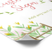 Editable Custom Sign for Horday Party Poster (Ecke)