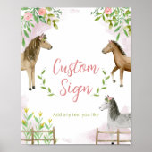 Editable Custom Sign for Horday Party Poster (Vorne)