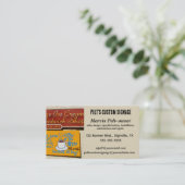 Editable Custom Signage Shop Visitenkarte (Stehend Vorderseite)