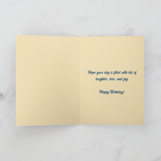 Editable Daffodils Gruß Karte (Innenseite)