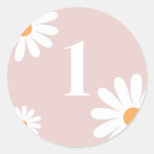 Editable Daisy Birthday sticker (Vorderseite)