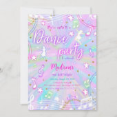 Editable Dance Birthday Einladung (Vorderseite)