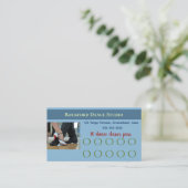 Editable Dance Lessons Pass Loyalty Card Treuekarte (Stehend Vorderseite)