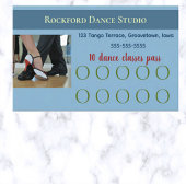Editable Dance Lessons Pass Loyalty Card Treuekarte