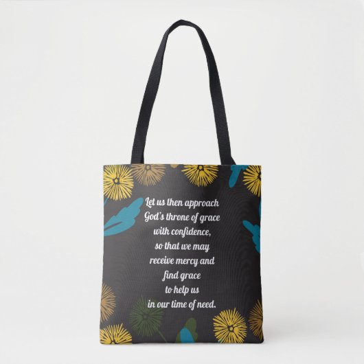 Editable Dandelion Black-ver-tote Tasche (Vorderseite)