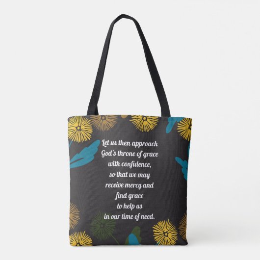 Editable Dandelion Black-ver-tote Tasche (Rückseite)