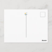 Editable Dandelion Blumenkunst danke Karte (Rückseite)