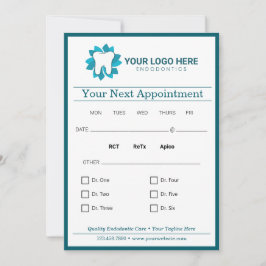 Editable Dental Next Termin Einladung