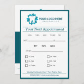 Editable Dental Next Termin Einladung (Vorne/Hinten)