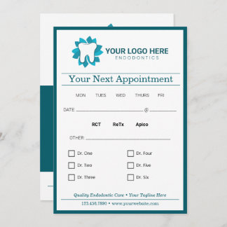 Editable Dental Next Termin Einladung