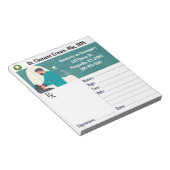 Editable Dentist Prescription Pad Notizblock (angewinkelt)