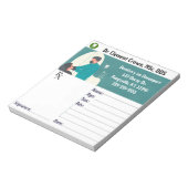 Editable Dentist Prescription Pad Notizblock (Rotiert)