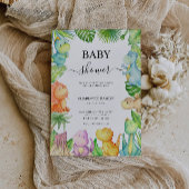 Editable Dinosaur Baby Dusche Einladung