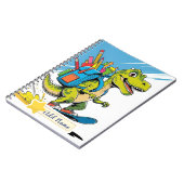 Editable Dinosaur School Notebook Notizblock (Linke Seite)