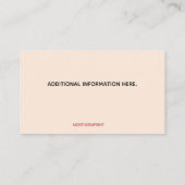 Editable Driving School Instructor Visitenkarte (Rückseite)