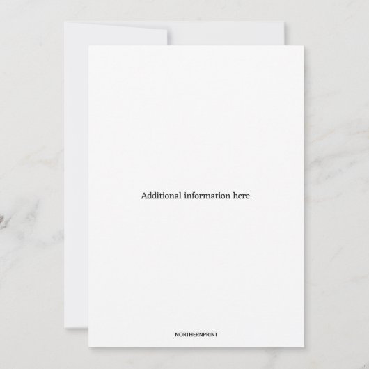 Editable Dusty Rose Daisy Einladung (Rückseite)