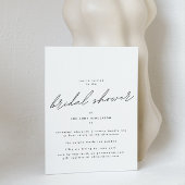 Editable, einfach elegantes Brautparty Einladung