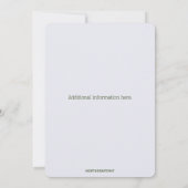 Editable Elegant Daisy Frame Einladung (Rückseite)